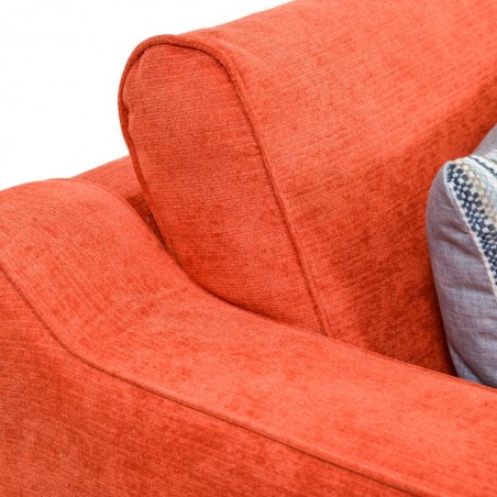Delta Sofa Corner in Paprika Fabric