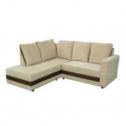 Oslo LHF Chaise + RHF 2 Seater Beige Fab