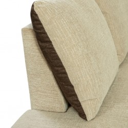 Oslo LHF Chaise + RHF 2 Seater Beige Fab