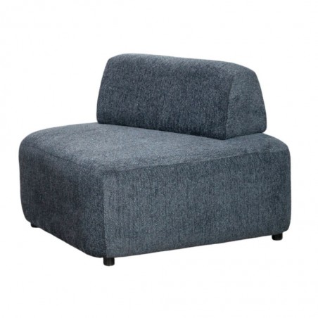 Cara 1 Seater Modular Daybed in Blue Fabric