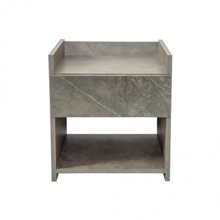 Dreamscape Night Table Dark Ash Glossy & Light Ash