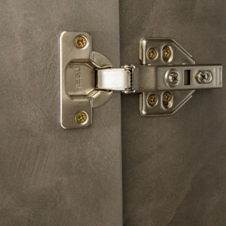 Dreamscape Wardrobe 5 Doors With 2 Drawers Dark Ash Glossy & Light Ash