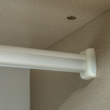 Ezra Wardrobe 6 Doors Larix Black Particle Board