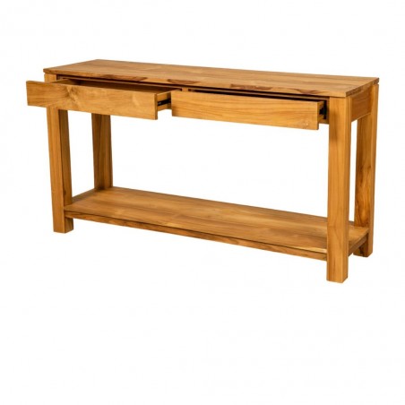 Nelson Console Table Natural Teak