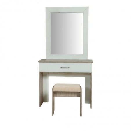 Latonia Dressing Table Gouache & White