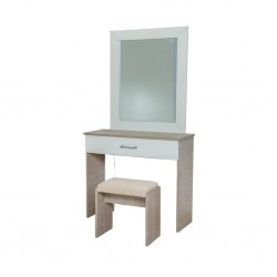 Latonia Dressing Table Gouache & White