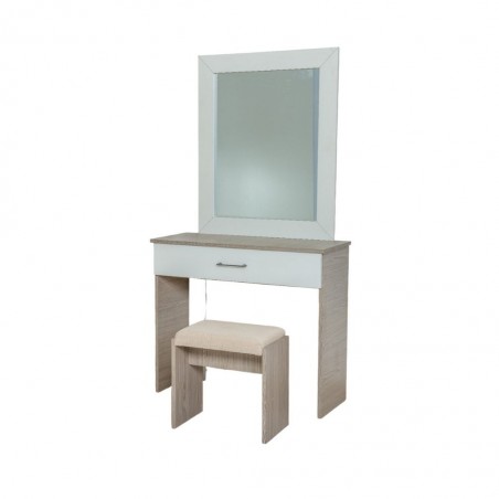 Latonia Dressing Table Gouache & White