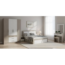 Latonia Bedroom Set Swan & White