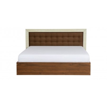 Barcelona Bed 160x200 cm Dark Walnut & Ash Grey