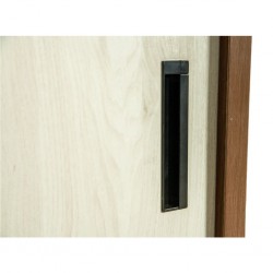 Barcelona Sliding Wardrobe Dark Walnut & Ash Grey