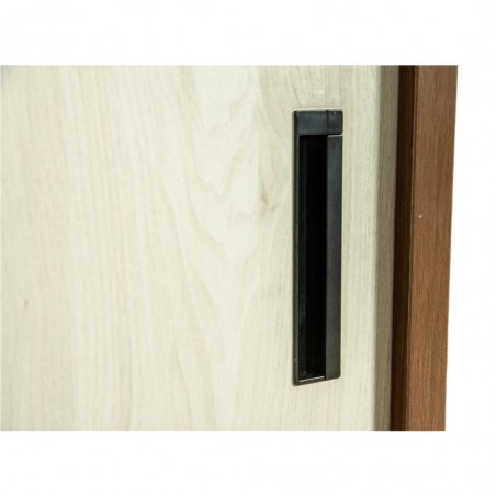 Barcelona Sliding Wardrobe Dark Walnut & Ash Grey