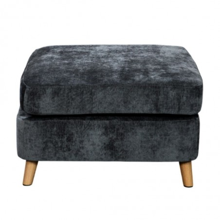 Urban Ottoman in Grey Fabric