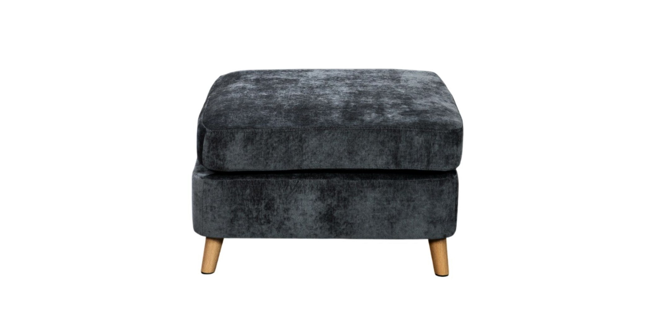 Urban Ottoman in Grey Fabric
