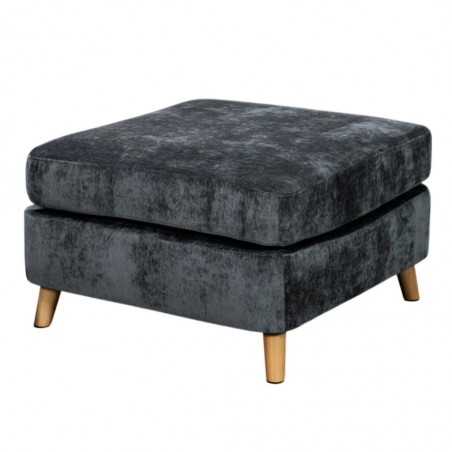 Urban Ottoman in Grey Fabric