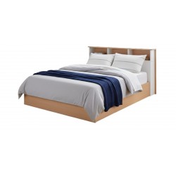 Capella Bed 150x190 cm White & Oak