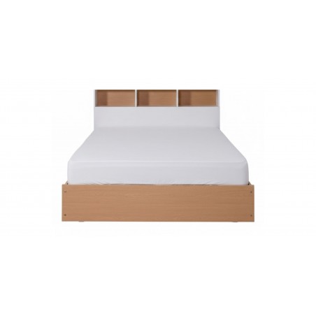 Capella Bed 150x190 cm White & Oak