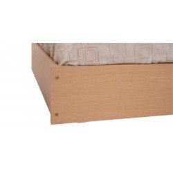 Capella Bed 150x190 cm White & Oak