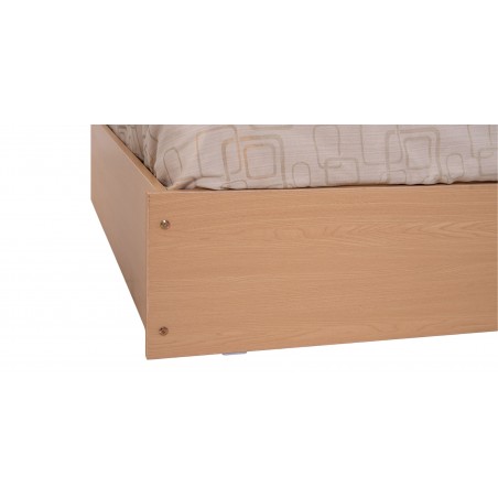 Capella Bed 150x190 cm White & Oak