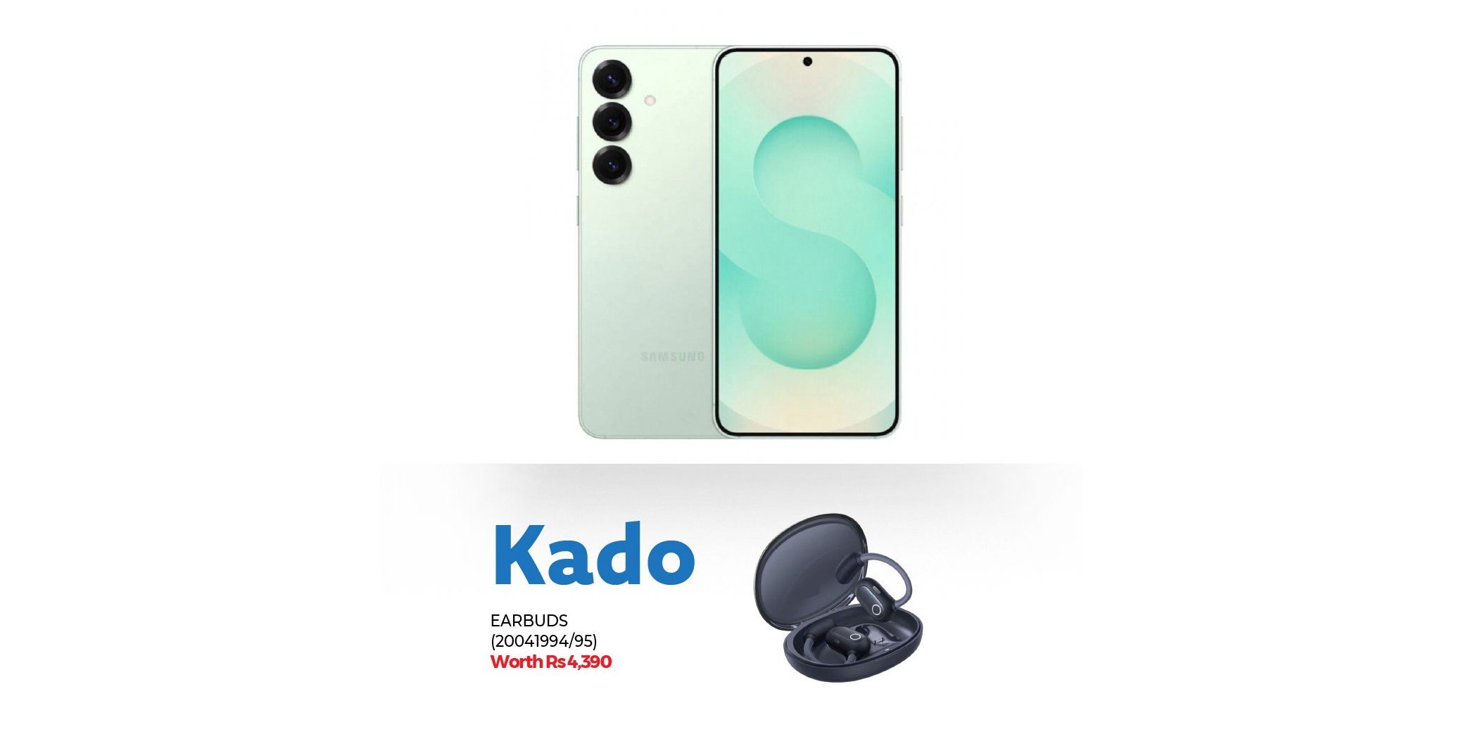 Samsung Galaxy S25 Plus Mint & Free Baseus Eli Sport 1 Open-Ear Tws Earbuds