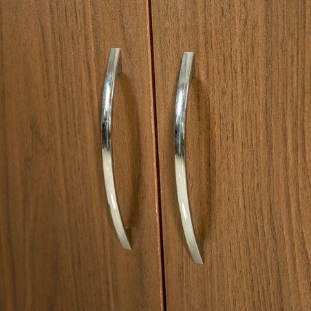 Brazilia Wardrobe 4 Doors Dark Teak Hydrofuge Particle Board