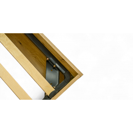 Sandy Bed 107x190 cm Oak, White & Grey