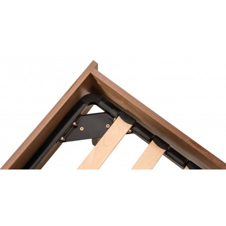 Brazilia Bed 150x190 cm Dark Teak Hydrofuge Particle Board