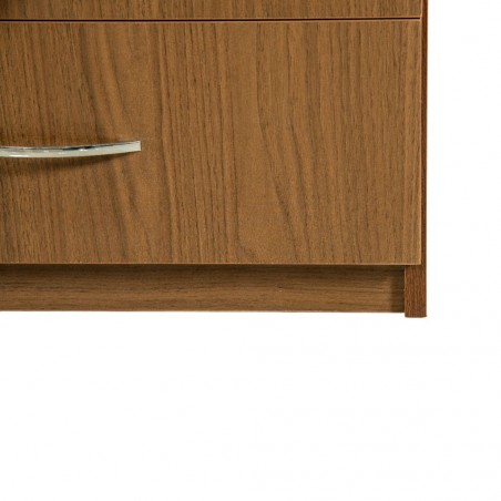 Brazilia Chest of Drawers With Mirror Dark Teak Hydrofuge Particle Board