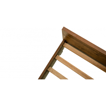 Vintage Bed 180x200 cm In MDF With Rattan