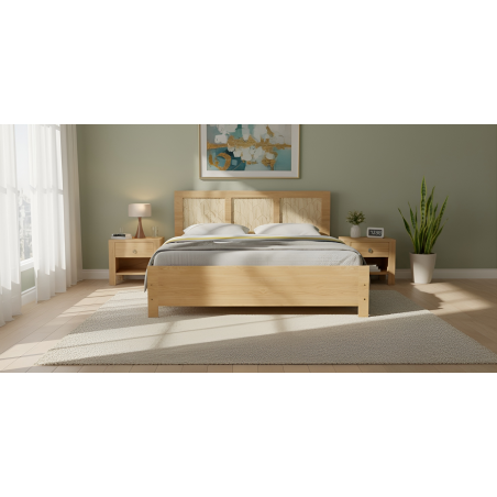 Luma Bed 160x200 cm In Melamine MDF