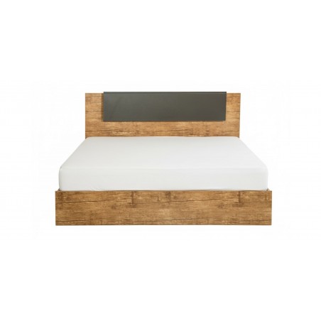 Vecelo Bed 180x200 cm MDF With Opera Brown & Black