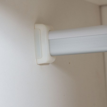 Vecelo Wardrobe 5 Doors & 3 Drawers Opera Walnut & Black