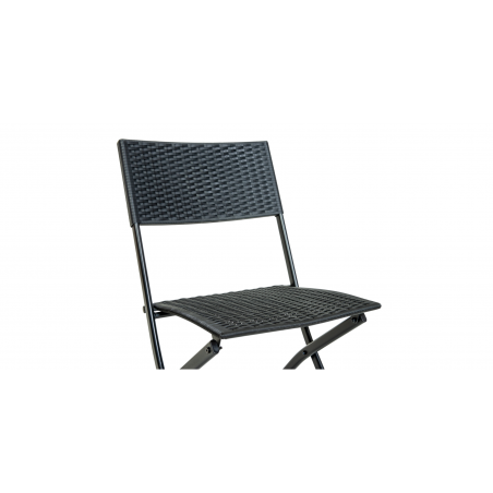 Panama Table & 2 Chairs Black