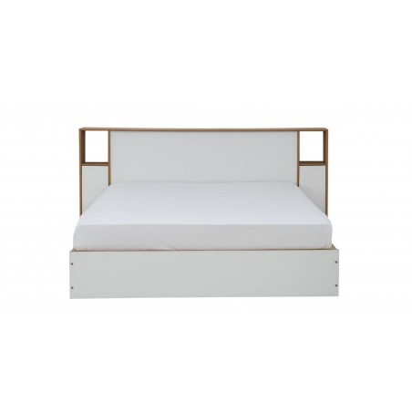 Casablanca Bed 150x190 cm Golden Oak & White MDF