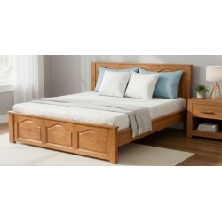 Deluxe Bed 180x200 cm Rubberwood