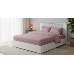 Sofia Bed 160x200 cm Gold Marble And White