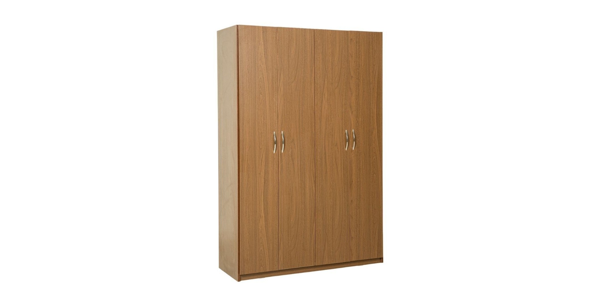 Brazilia Wardrobe 4 Doors Dark Teak Hydrofuge Particle Board