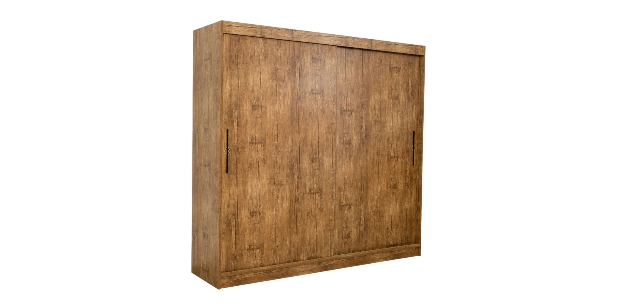 Chanelle Wardrobe 2 Doors Sliding Opera Walnut MDF
