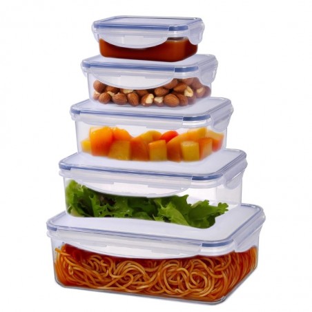 Westinghouse WCFC002510A- 0.24L+0.5L+1L+1.5L+2.5L Recangular Food Storage Box