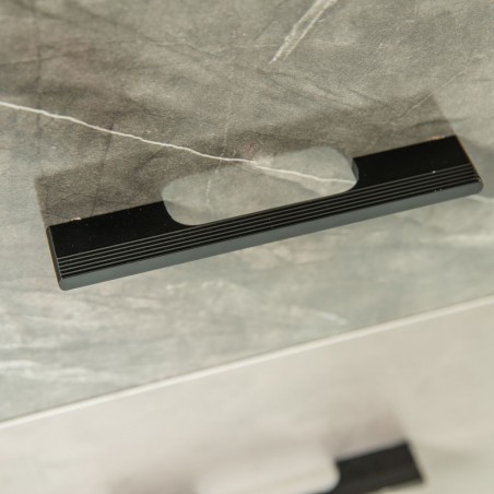 Dreamscape Wardrobe 5 Doors With 2 Drawers Dark Ash Glossy & Light Ash