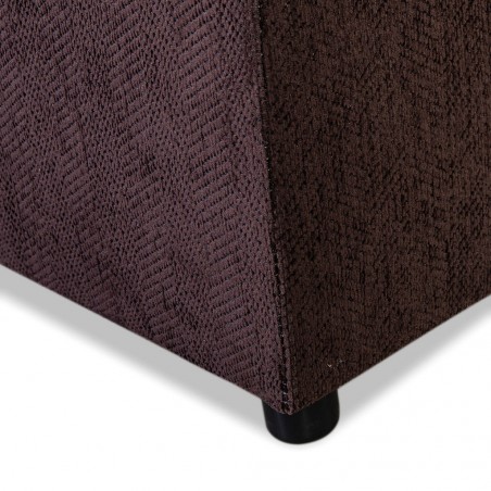 Tola Sofa Corner In Brown Fabric