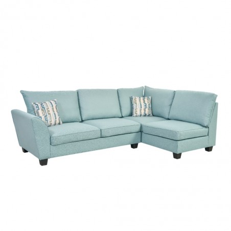 Bella Sofa Corner 3 Str+RHF+Otto Fabric Peacock