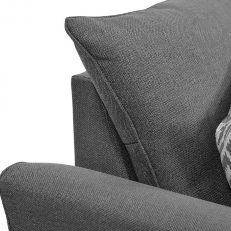 Bella Sofa Corner Fabric D.Grey