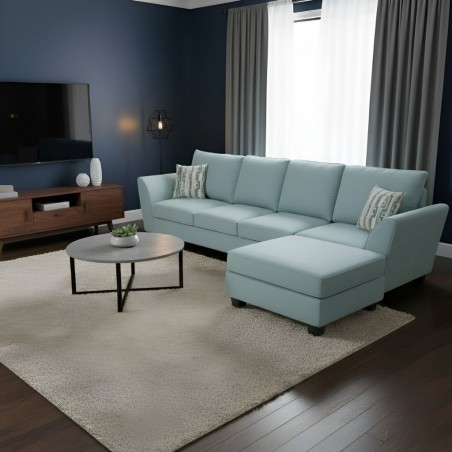 Bella Corner RHF Chaise+LHF 2Str+Otto Fabric Peacock