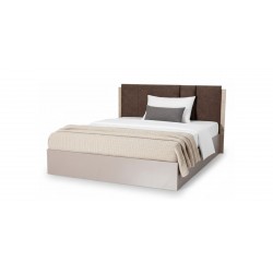 Garnelia Bed 160x200 cm Relic Oak & Smoky MDF/Particle Board