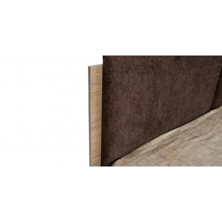 Garnelia Bed 160x200 cm Relic Oak & Smoky MDF/Particle Board