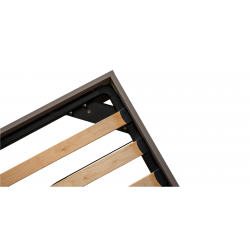 Garnelia Bed 160x200 cm Relic Oak & Smoky MDF/Particle Board