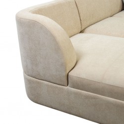 Juno LHF Chaise + RHF Arm 2 Str Fabric Beige