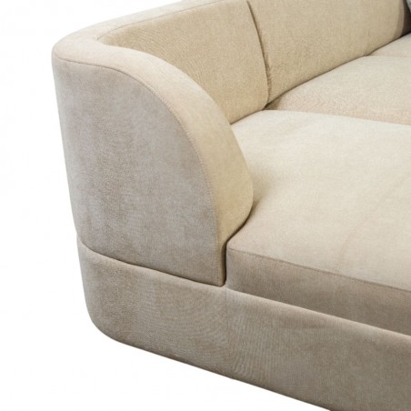 Juno LHF Chaise + RHF Arm 2 Str Fabric Beige