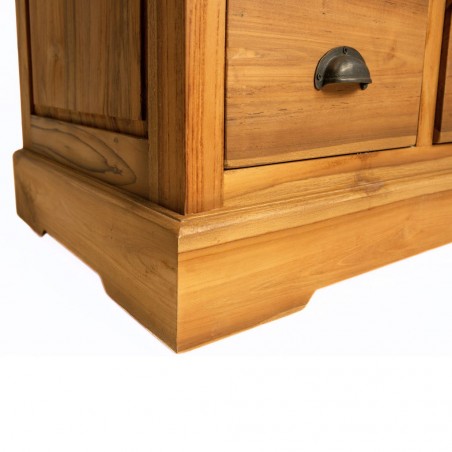 Borden Bookcase Cabinet Natural Teak