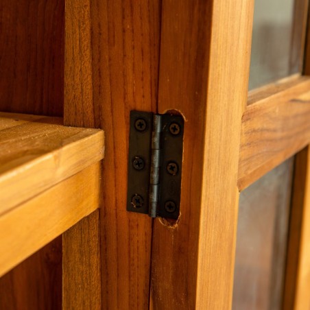 Borden Bookcase Cabinet Natural Teak